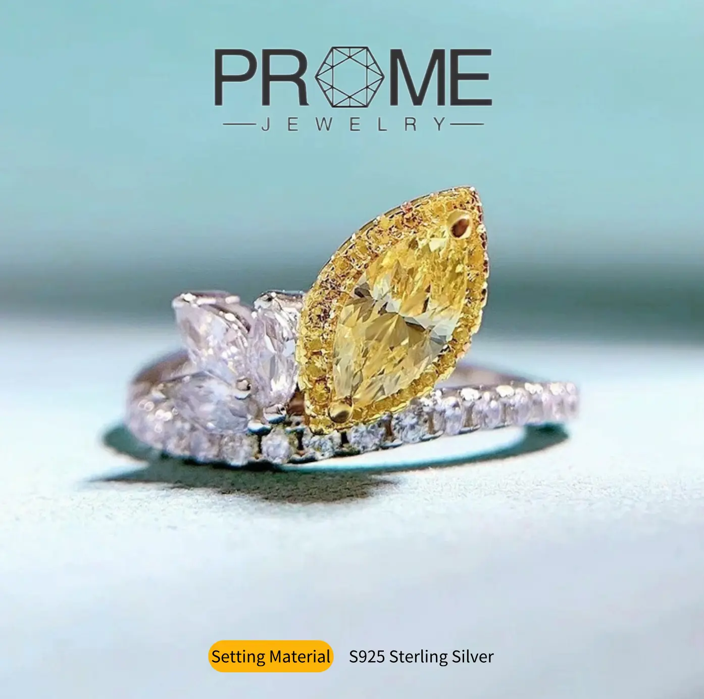 (SR116)S925 Sterling Silver Vintage Marquise Rings Elegant and Timeless, Perfect for Women’s Daily Wear & Special Occasions