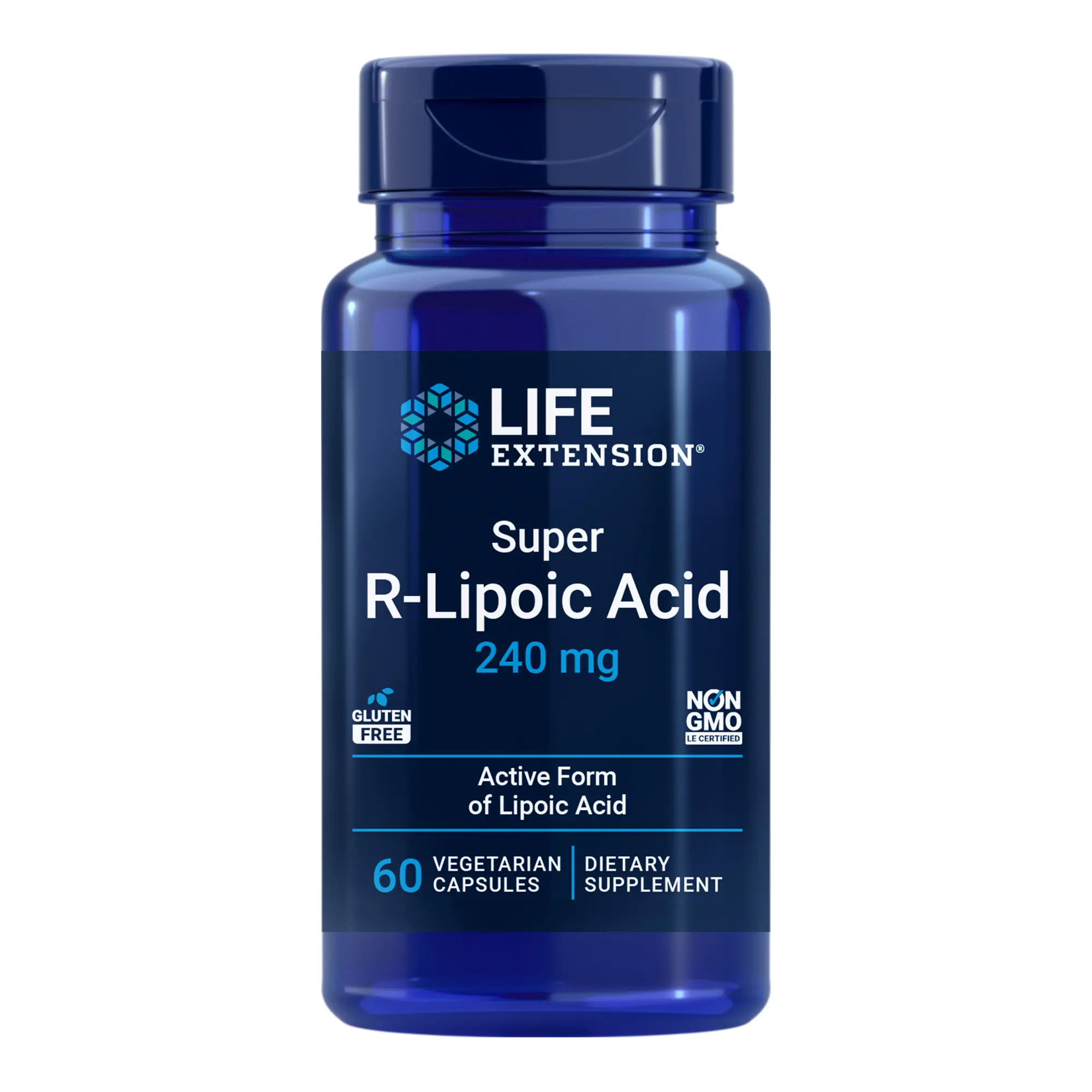 Life Extension Super R-Lipoic Acid 240 MG, 60 Vegetarian Capsules