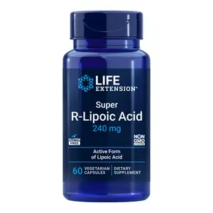 Life Extension Super R-Lipoic Acid 240 MG, 60 Vegetarian Capsules