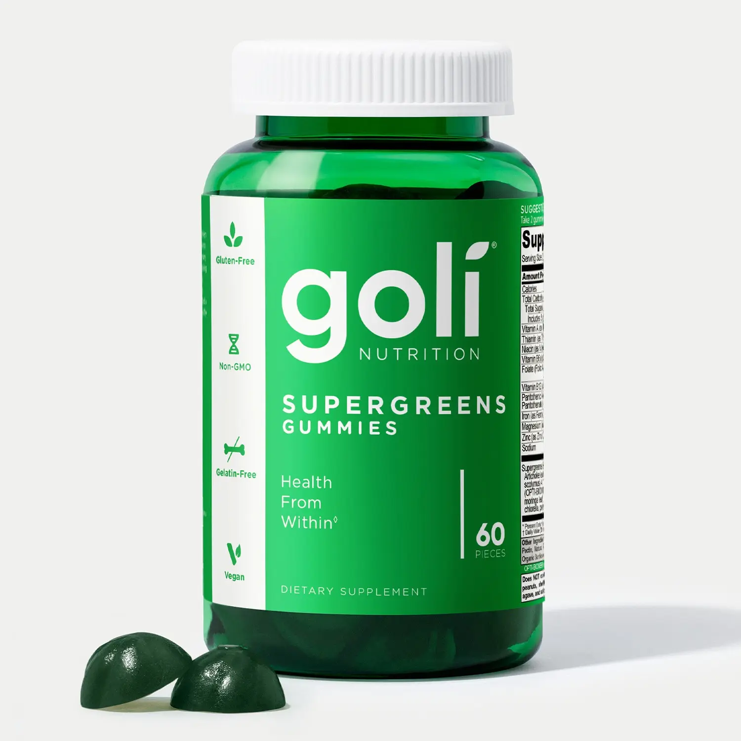 Goli Moringa SuperGreens Vitamin Gummy - Essential Vitamins and Minerals - Plant-Based, Vegan, Gluten-Free & Gelatin Free Goli Moringa SuperGreens Vitamin Gummy - Essential Vitamins and Minerals - Plant-Based, Vegan, Gluten-Free & Gelatin Free