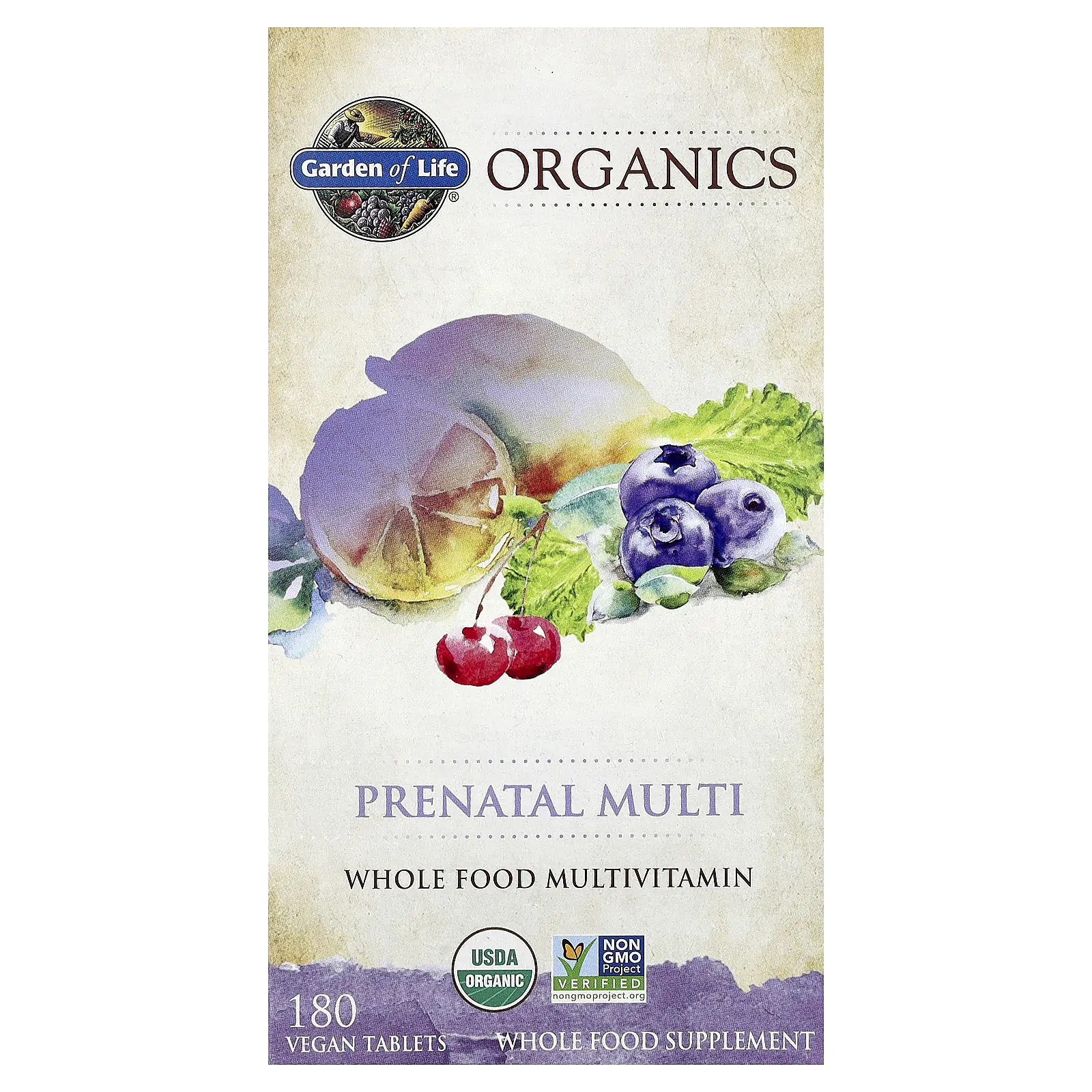 Garden of Life Organics, Prenatal Multi, 180 Vegan Tablets | HSA/FSA Eligible