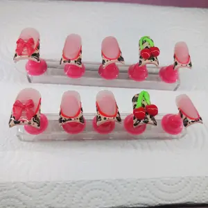 Cheetah Girl Duck Press On Nails