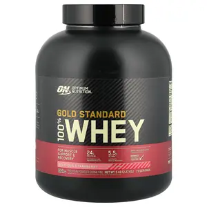 Optimum Nutrition Gold Standard® 100% Whey, Delicious Strawberry, 5 lb (2.27 kg)