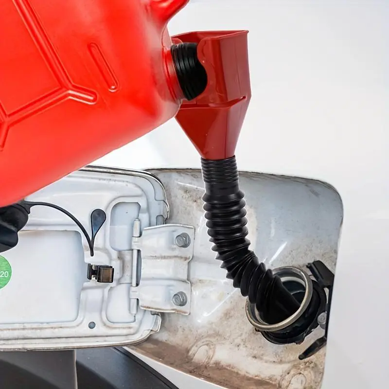 2 In 1 Refueling Funnel with Strainer and Can Spout, Car Refueling Tool for Oil, Water, Fuel, Liquid Transfer Tool for Auto, Car, Motorcycle