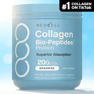 NeoCell Collagen Peptides Powder 20oz - Grassfed Protein Supplement - Advanced with 18 Essential Amino Acids