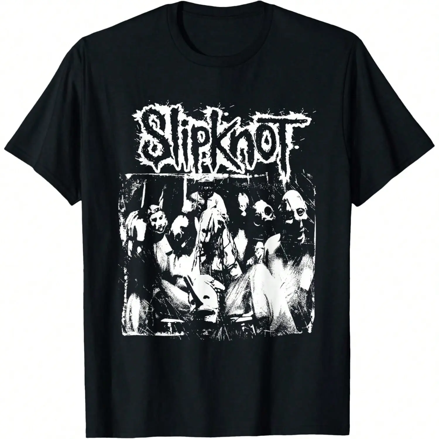 Halloween Official ASlipknot Splatter Photo T-Shirt,Women's Summer Apparel, Beach Outfits For Women, Casual Blouses For Women, Women's Casual Crew Neck Short Sleeve T-Shirt