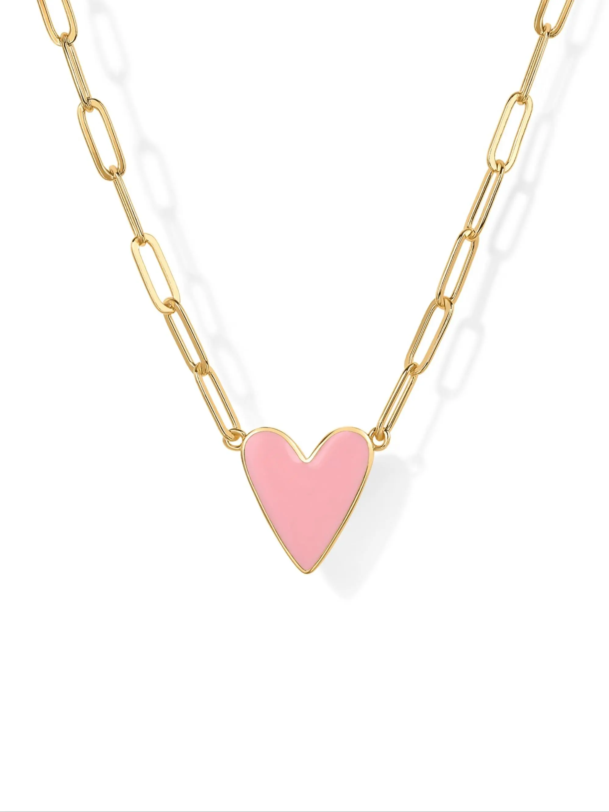 Heart Shaped Pendant Necklace for Women, Fashion Jewelry for Parties and Daily Wear, Trendy Versatile & Exquisite Jewelry for Birthday Gift, Love Heart Necklace, Fashionable Accessories, Accessory Necklace