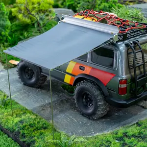 1:8/10 Climbing Car Universal Gold Exhibition Tent Canopy Simulated Rest Side Canopy (Car Not Included)