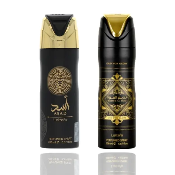 Badee Al Oud Oud For Glory Deodorant+ Asad Deodorant -- 2 Piece Bundle