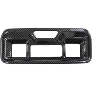 for Chevy Silverado 1500 GMC Sierra 1500 2019-2026 Sierra Silverado 2500 3500 HD 2020-2026 Accessories Interior Rear Vent Armrestbox Air Outlet Cover Trim ABS Carbon Fiber Pattern