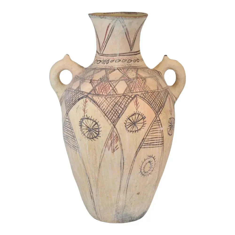 Moroccan Terracotta Earthen Ware Vase - Large