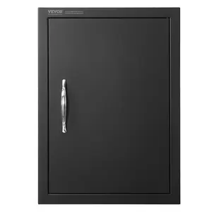 【fathersdaygift】VEVOR BBQ Access Door 16W x 22H Inch Single Outdoor Kitchen DoorCold Plate Flush Mount DoorWall Vertical Door with Handlefor BBQ IslandGrilling StationOutside Cabinet, Elegant, Barbecue Island, Durable