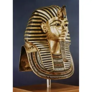 212 MAIN Tutankhamen Gold Mask Egyptian Art Poster Print - 24x36 Large Photo, Artistic Wall Decor for Room, Inspired by Egyptian National Museum Cairo Egypt, Decoration, 24X36 In