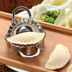 2pcs Stainless Steel Dumpling Maker - Easy-to-Use Press and Cutting Tool for Perfect Dumplings, Pies, and Pastries - Kitchen Gadget for Effortless Food Preparation, Dumpling Mold, Homemade Dumplings, Compact Design, Kitchen Utensils Gadgets