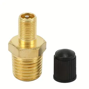 Air Compressor Tank Valve Set, 2pcs/4pcs 1/4 Inch Npt Brass Schrader Valves with Standard Core, Durable Air Compression Accessories