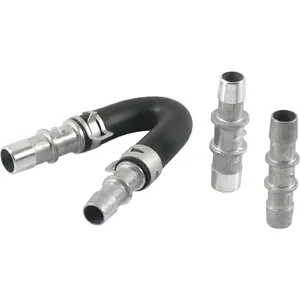 626-001 Engine Heater Core Bypass Kit, Aluminum Heater Core Flush Tools With 5/8" and 3/4" Hose, Universal Engine System Maintenance Accessories for Most Common Heaters Hoses