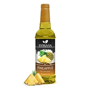 Syruvia Pineapple Syrup for Drinks 25.4 Ounces Pineapple Flavoring Syrup