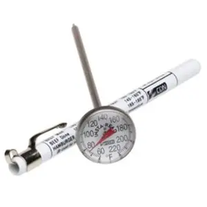 212 MAIN Insta-Read Cooking Thermometer, Stainless Steel Kitchen Utensil with Fast Readout, Magnified Dial, Recalibratable for Oven Use and Meat Temperature Checking
