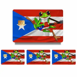 4pcs of Interesting Credit Card Skin Stickers Ultra-Thin Scratch-Resistant And Non-Slip Personalized Bank Card Decoration Skin Film