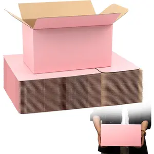 11x6x6 Pink Shipping Boxes, 30 Pack Corrugated Cardboard Mailing Boxes for Small Business, Packaging and Shipping