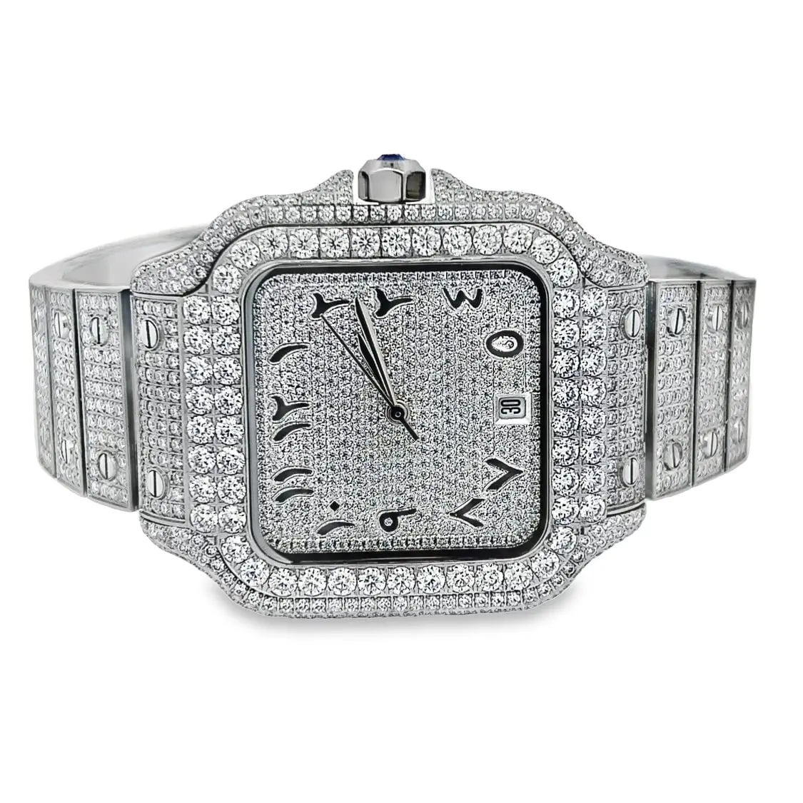 Moissanite watch (Tell me however you want it made.)