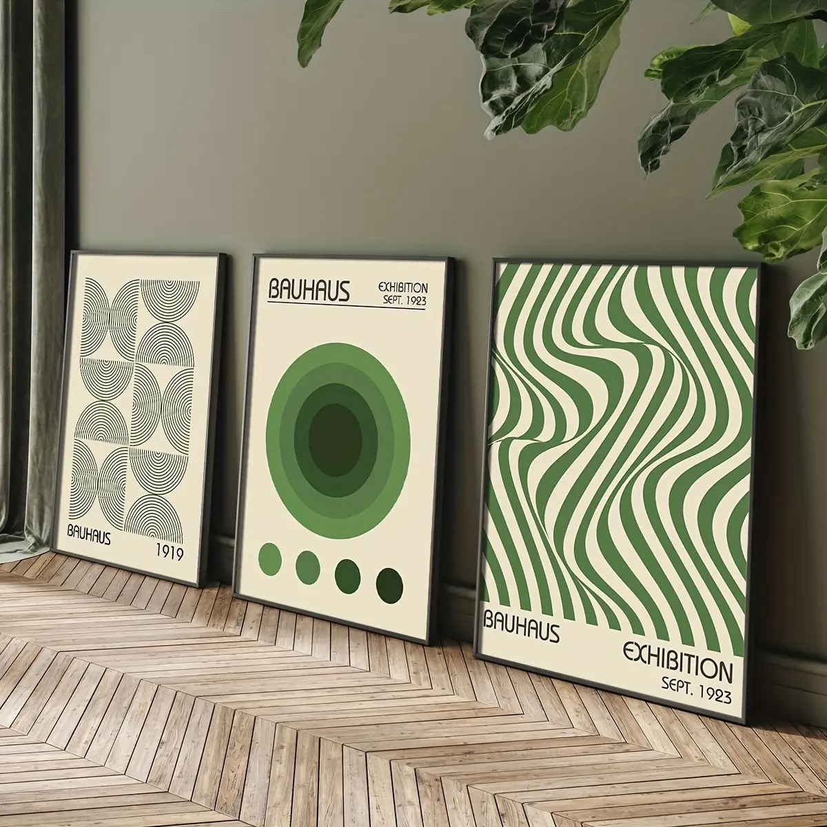 3pcs/set frameless Bauhaus geometric wall art prints, Unframed Art Print, minimalist modern posters, medieval artwork home décor, Modern Home Decor, Art Wall Decoration