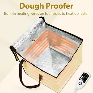 Dough Proofer with Heater, Bread Pizza Dough Proofing kit Temperature Control Proofing Accessories for Making Bread, Yogurt, Natto and Handmade Soap