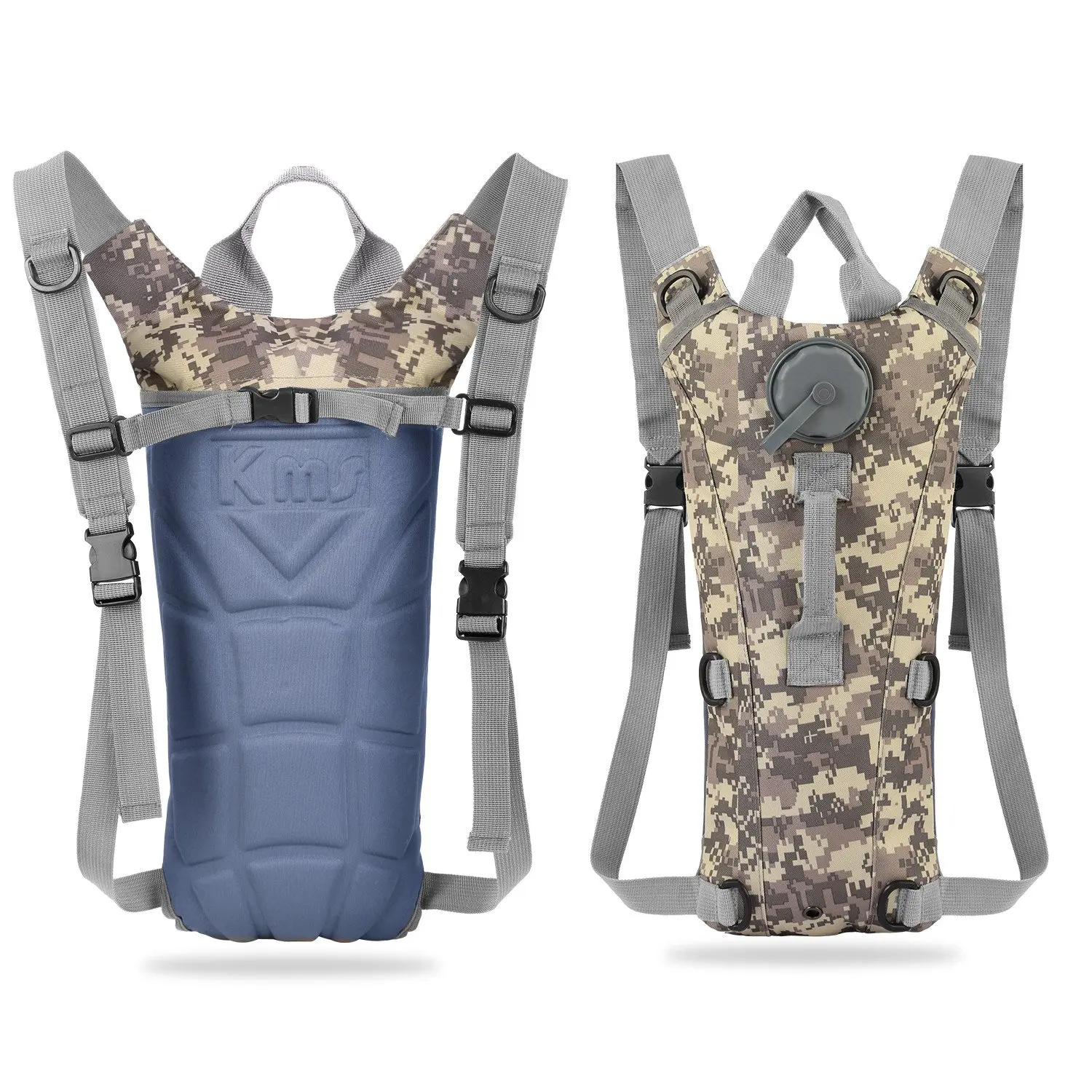 1Pc 3L Tactical Hydration Pack  Water Bladder Adjustable Water Drink Backpack For Hiking Cycling Climbing Running Bicycle Mountain Biking