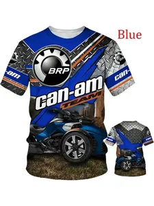 BRP Can-Am 3D Print Extreme Sports Quick-dry Breathable Men Moto Race T-shirt Table Tennis Team Training Jersey Short Sleeve Top