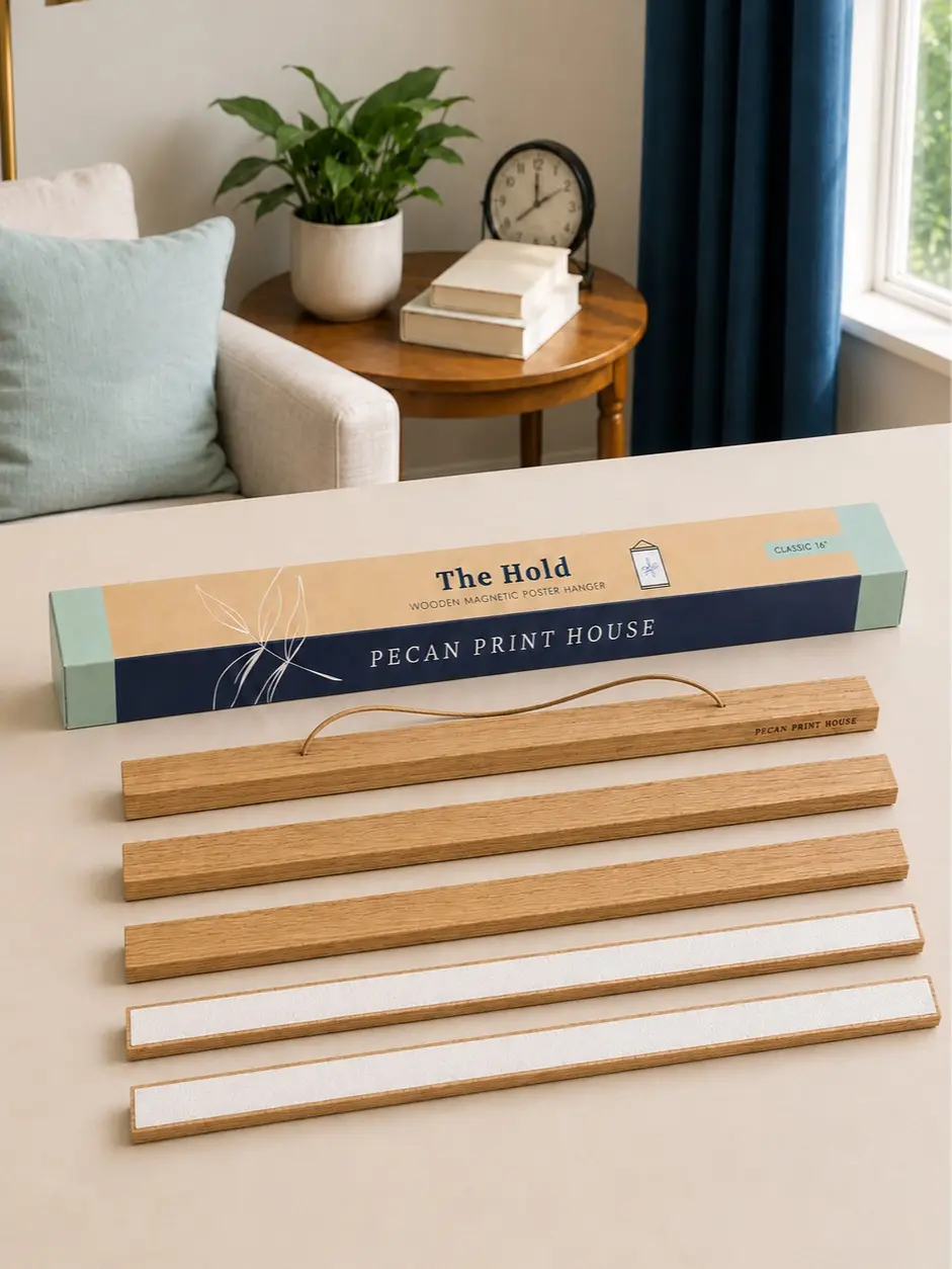 The Hold — Magnetic Wood Poster & Calendar Hanger