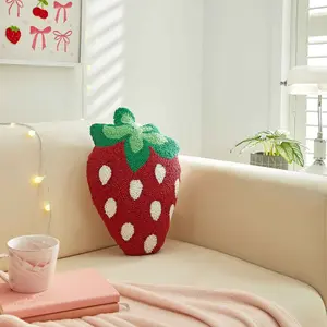 Strawberry Throw Pillow - Soft, Plush Design