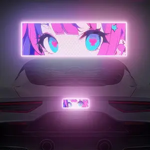 1PC Anime-Style Girl Reflective Car Decal Waterproof, Durable, High-Quality Decal for Cars Suitable for Car Quarter Windows, Motorcycle Side Panels, Motorcycle Helmets, SUVs Creative Reflective Decorative Sticker Vinyl Waterproof Decals