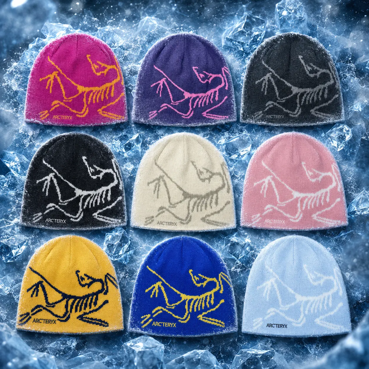 Glacial Era - Arc'teryx Bird Head Toque - classic unisex winter beanie, breathable, comfortable blend of wool and recycled polyester, skiing, snowboarding, climbing  & Outdoor Wear