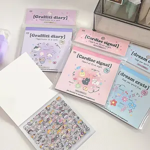 Mini deco sticker book, each with 24 sheets and over 1600 stickers, suitable for diaries, phone cases, computers, suitcases, and creative DIY projects.