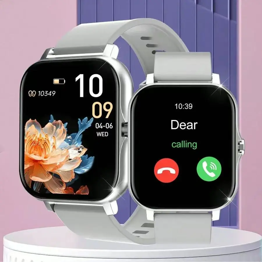 MixtataDi Smart Watch,Multifunctional Sports Smartwatch, Wireless Calls/Wireless Music, Message Notification,Customizable Watch Faces, Multiple Sports Modes, Compatible With Android,Unisexo