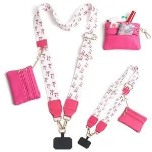 Multifunctional Phone Lanyard with Wallet, Adjustable Crossbody Strap, Fits Phones & Bags, Perfect Mother's Day Gift, Birthday Present