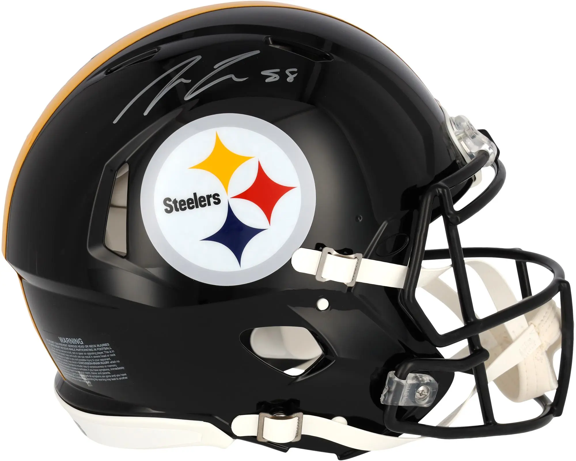 Pat Freiermuth Pittsburgh Steelers Autographed Riddell Speed Authentic Helmet - Fanatics Authentic Certified