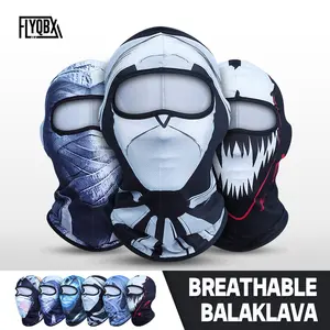 Unisex Breathable Sun Protection Head Cover, Fashion Mummy Print Knitted Balaclava, Outdoor Sports Neck Gaiter, Running Hiking Fishing Skiing Cycling