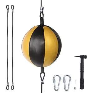 Double End Punching Ball, Speed Bag with Difficulty Levels Boxing Reflex Ball with Headband, Perfect for Reaction, Agility, and Hand Eye Coordination Training
