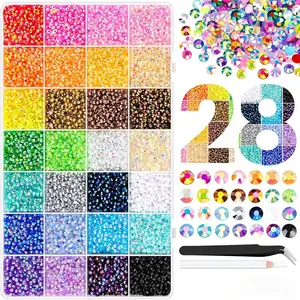 DIY Bedazzling Kit with Flatback Gems & Tools, Sparkly Nail Art Decorations for Tumblers, Shoes & Phone Cases
