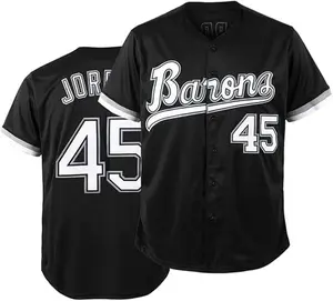 Barons #45 Baseball Jersey Hip Hop Clothes 90s Outfit Unisex Party Gift Stitched