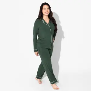Safari Green Bamboo Women's Pajama Set