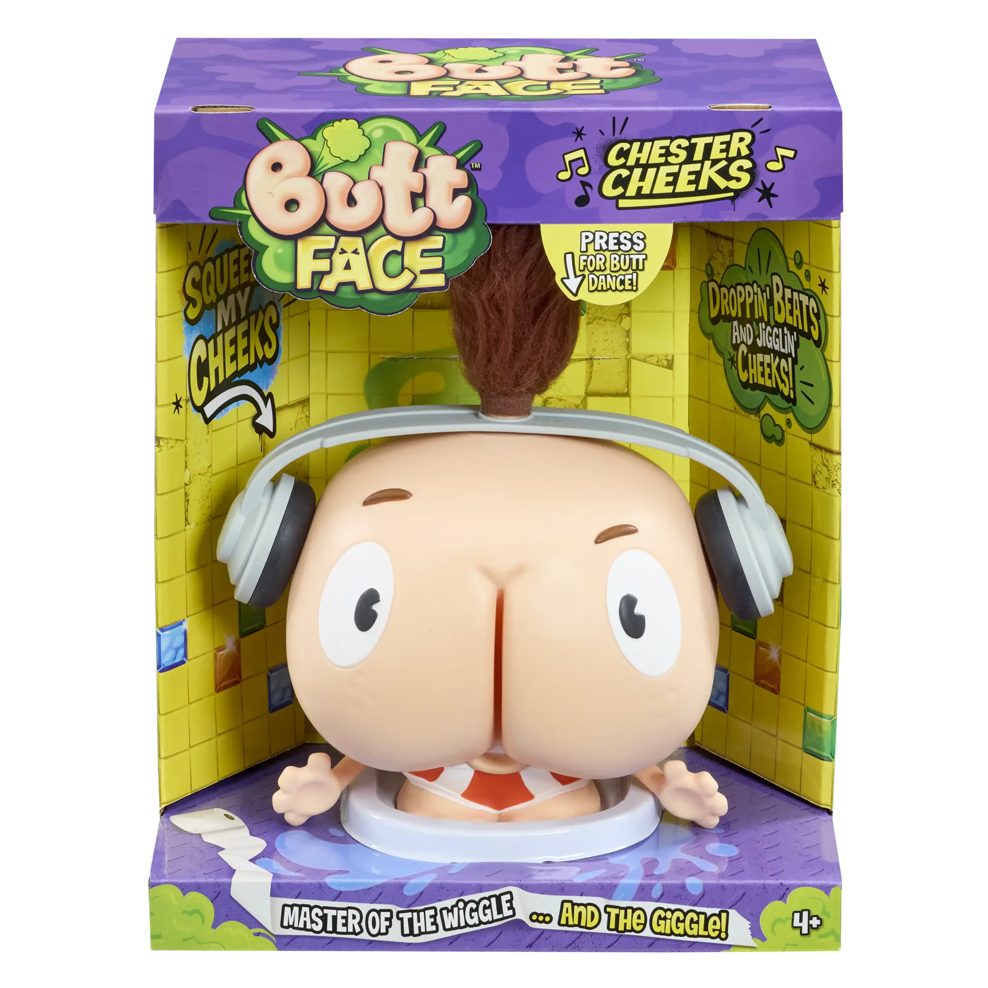 Butt Face: Chester Cheeks | Hilarious Farting Sound Effects + Jiggle Wiggle Dancing | Great Gag Gift for Kids & Adults!