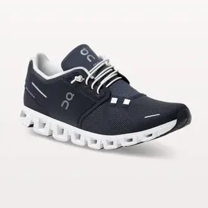 On Men's Cloud 5 Running Shoes, Midnight & White - Full Size
