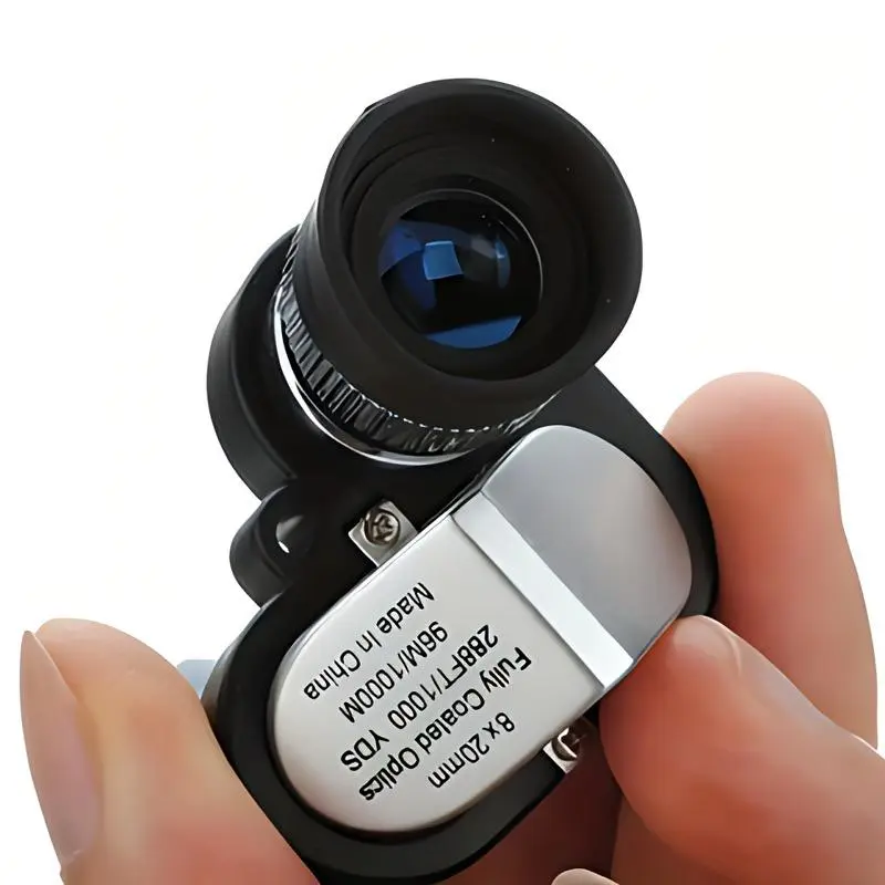8x20mm Portable High-Definition Zoom Monocular Telescope, Waterproof and Fogproof, Suitable for Hunting, Hiking and Bird Watching