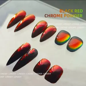 Black Red Chrome Powder - Makeup Powder for Cosmetic Use