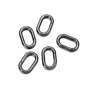 Quick-Release Oval Spring Clips, Electroplated Rustproof Keychains, Backpack Expansion Connectors, Dorm Room Key Management