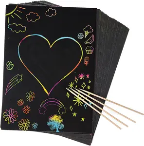 Rainbow Scratch Art Paper