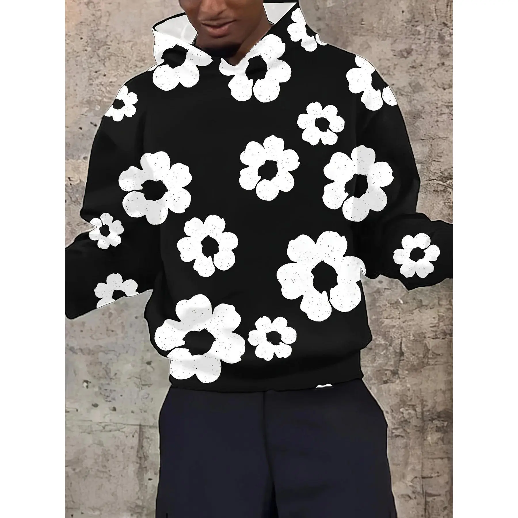 white flower hoodie designer - TikTok Shop