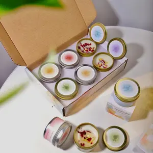 Scented candle gift set, soy wax, home decor scented candles, Vanilla Lavender Candle, suitable for birthdays, Christmas, Mother's Day, Valentine's Day gifts